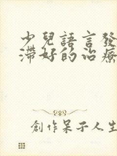 少儿语言发育迟滞好的治疗办法