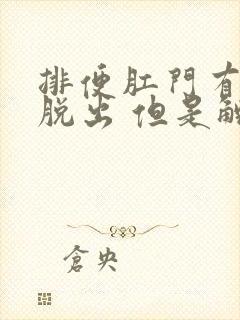 排便肛门有肉球脱出 但是触碰不疼