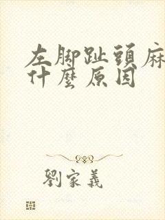 左脚趾头麻木是什么原因