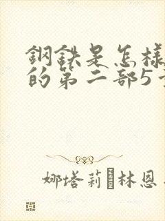 钢铁是怎样炼成的第二部5章好句