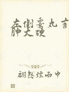 左侧睾丸有疙瘩肿大硬