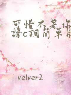 可惜不是你吉他谱c调简单版