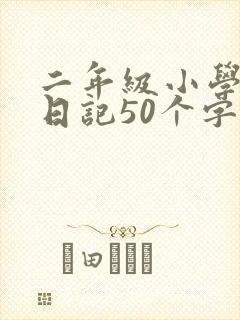 二年级小学生的日记50个字