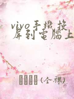vivo手机投屏到电脑上