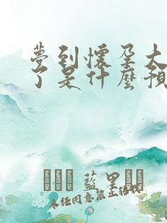 梦到怀孕大肚子了是什么预兆