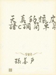 天真的橡皮吉他谱c调简单版