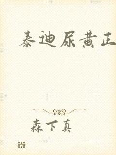 泰迪尿黄正常吗