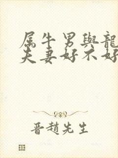 属牛男与龙女配夫妻好不好