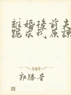 离婚后前夫全家跪求我原谅短剧