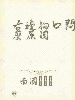 右边胸口闷是什么原因