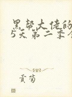 黑帮大佬的365天第二季全集