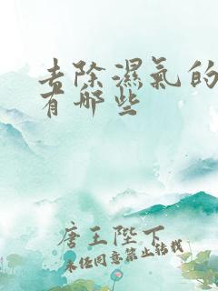 去除湿气的药材有哪些