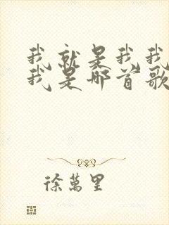 我就是我我只是我是哪首歌的歌词