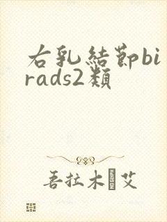 右乳结节bi一rads2类