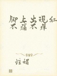 脚上出现红点点不痛不痒