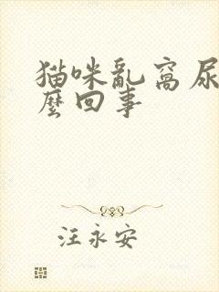 猫咪乱窝尿是怎么回事