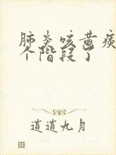 肺炎咳黄痰到哪个阶段了