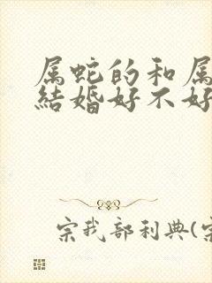 属蛇的和属鸡的结婚好不好