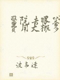 医院去眼袋手术费用大概多少钱