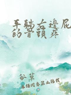 平躺右边屁股里的骨头疼