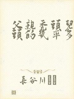 父亲秃头儿子秃头的几率多大