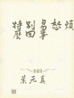 特别易怒烦躁怎么回事