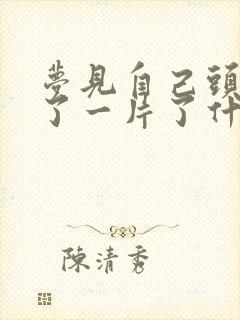 梦见自己头发少了一片了什么预兆