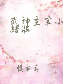 武神主宰小说完结版