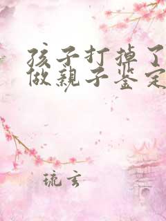 孩子打掉了还能做亲子鉴定吗