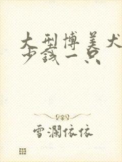 大型博美犬狗多少钱一只