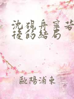 沈砚舟宁若曦最后的结局