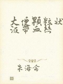 大便颗粒状有粘液带血丝