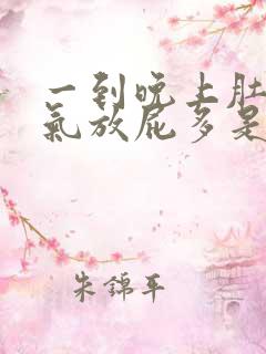 一到晚上肚子胀气放屁多是什么原因