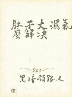 肚子大湿气重怎么解决