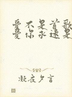 爱不是首歌,我爱你永远是什么歌