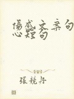 伤感文案句句扎心短句