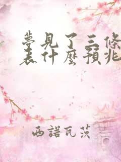 梦见了三条蛇代表什么预兆