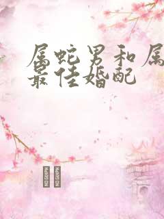 属蛇男和属马女最佳婚配