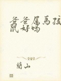 爸爸属马孩子属鼠好吗