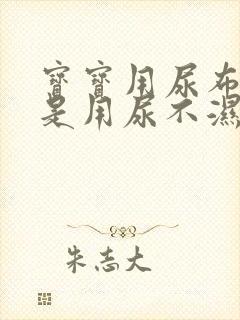 宝宝用尿布好还是用尿不湿好