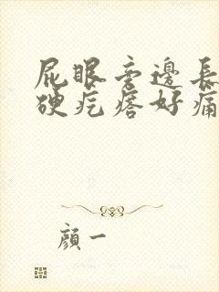 屁眼旁边长了个硬疙瘩好痛