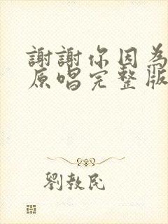 谢谢你因为有你原唱完整版