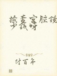 检查宫腔镜要多少钱呀