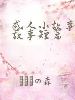 感人小故事爱情故事短篇