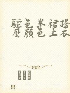 驼色半裙搭配什么颜色上衣好看