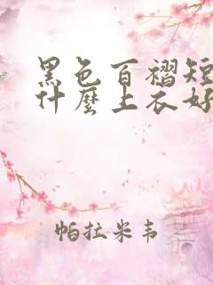 黑色百褶短裙配什么上衣好看