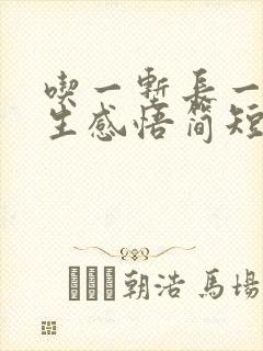 吃一堑长一智人生感悟简短