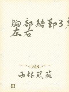 胸部结节3厘米左右