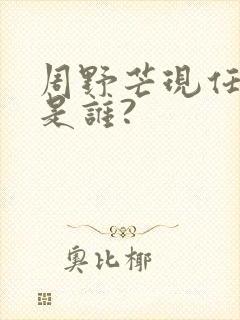 周野芒现任妻子是谁?