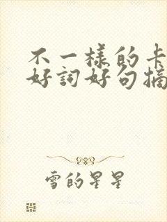 不一样的卡梅拉好词好句摘抄